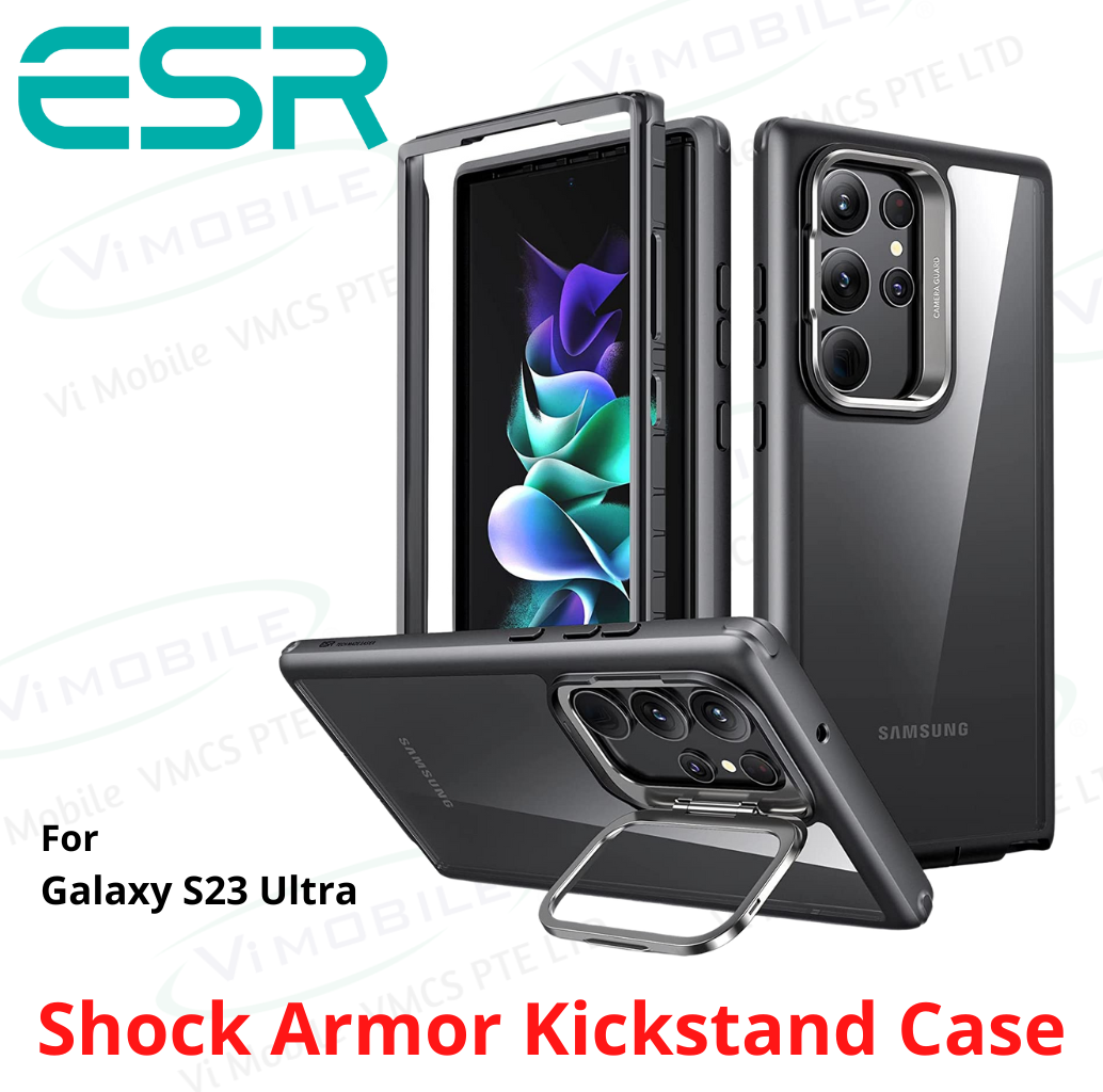 ESR Shock Armor Kickstand Case | Galaxy S23 Ultra