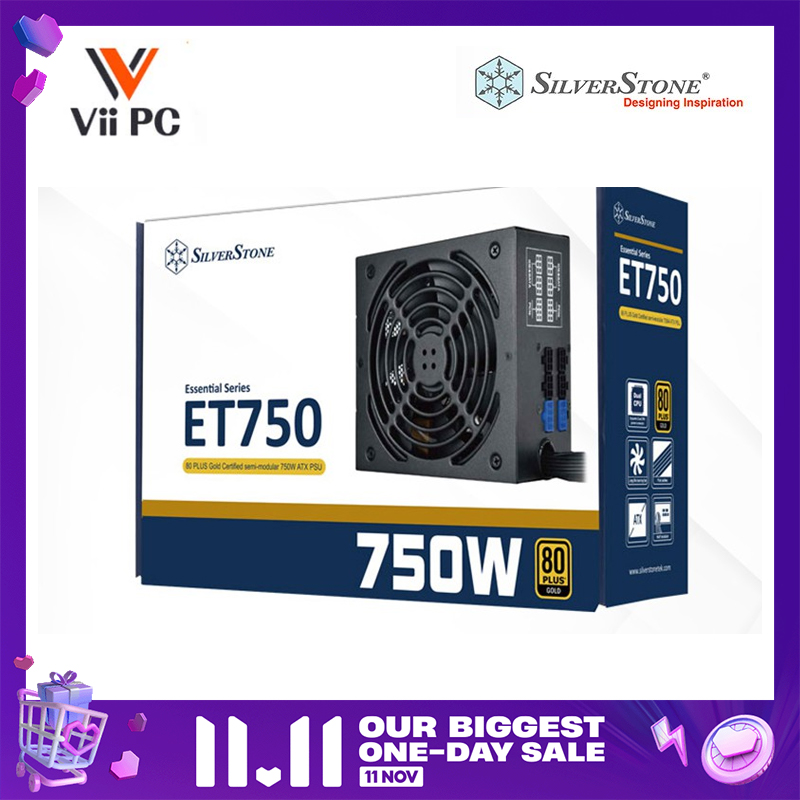 SilverStone 750W ET750-HG: 80 Plus Gold, Semi-Modular 750 Watt PSU