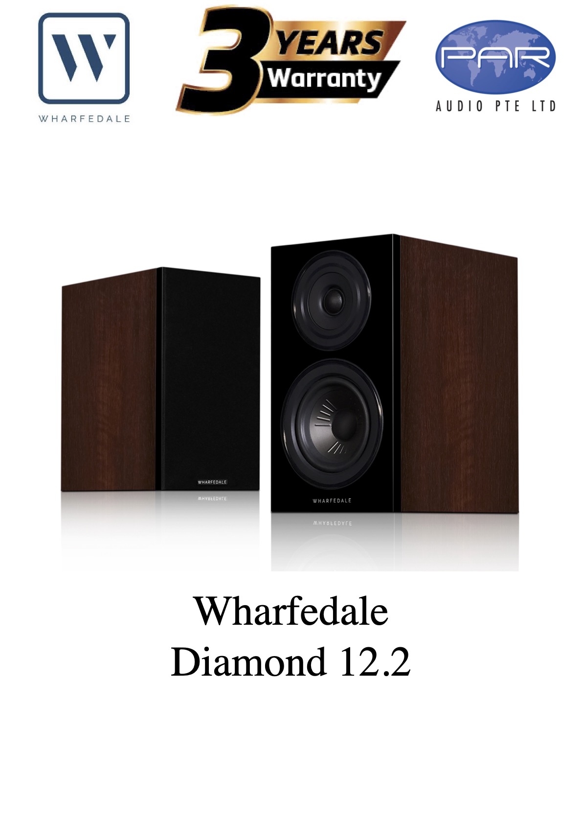 WHARFEDALE DIAMOND 12.2 (WALNUT), 3 YEARS WARRANTY