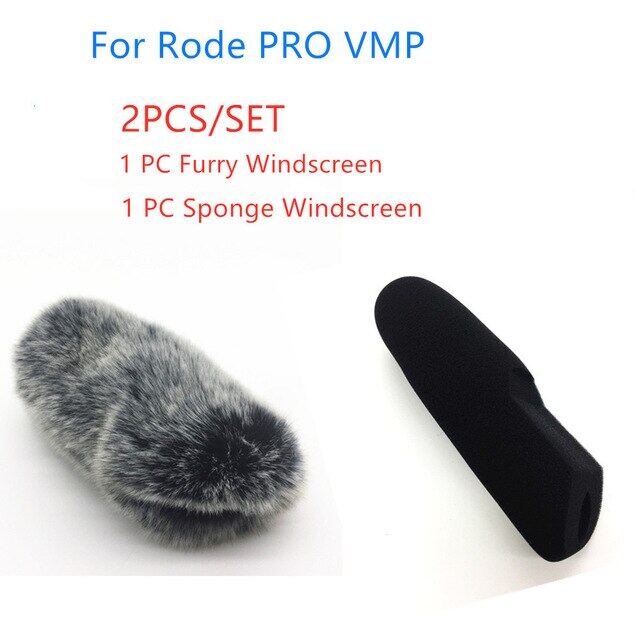 Deat cat Outdoor artifical fur windscreen microphone for Rode Videomic PRO VMP with Sponge Mic Cover Windproof Foam