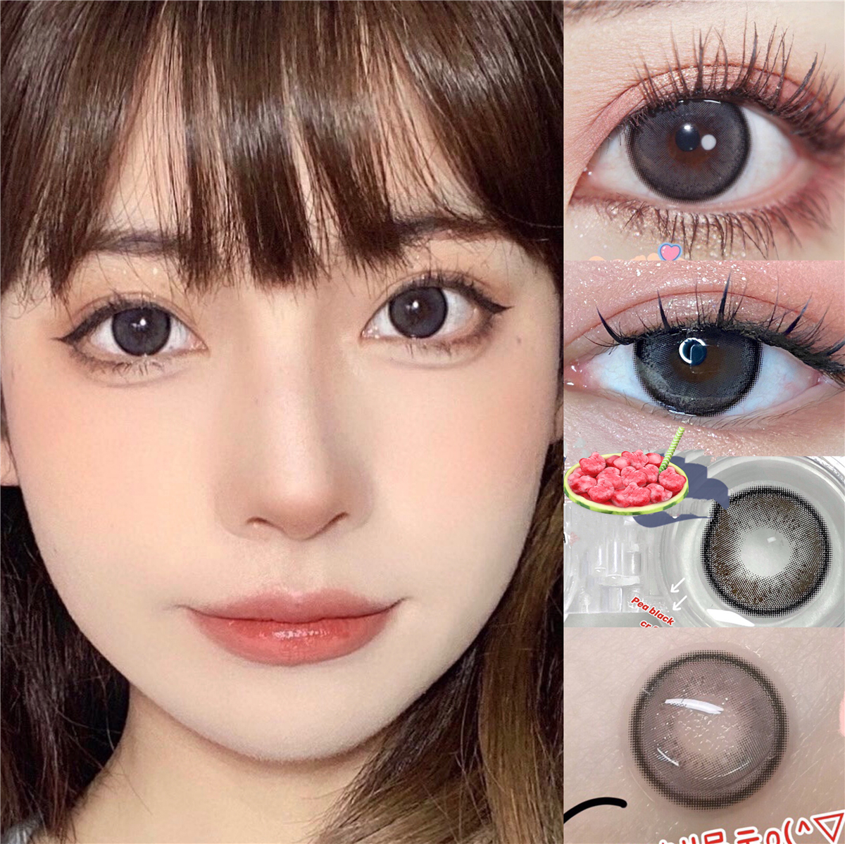 little black firewood crazy small big beauty pupil Colored Contact Lenses for eyes Cosmetic Natural contact lens yearly Natural make up
