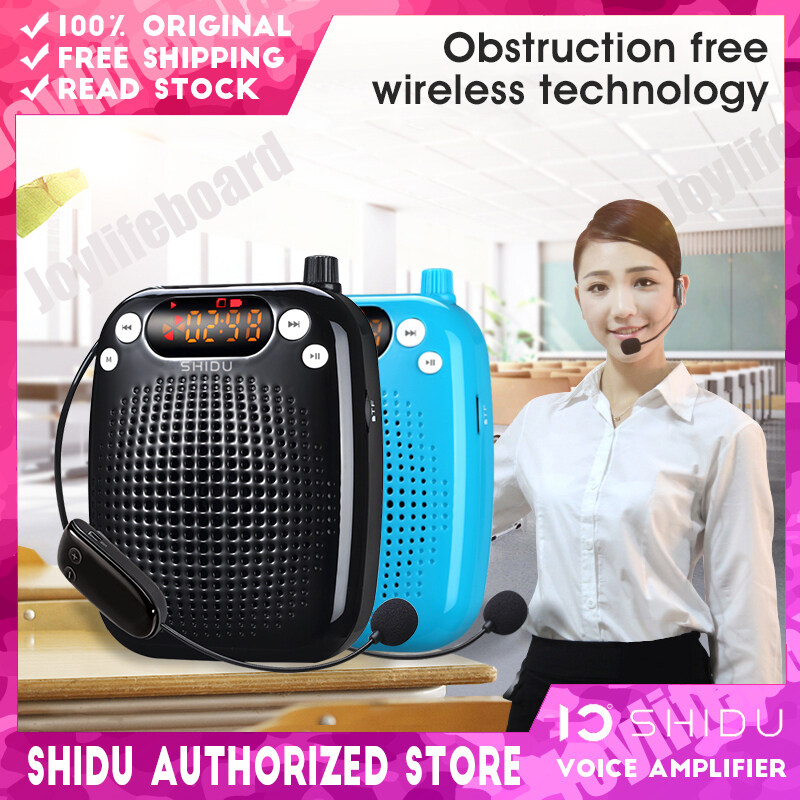 SHIDU S611 UHF Wireless Voice Amplifier Mini Audio Speaker Wireless Portable Voice Amplifier USB Lautsprecher for Teacher Tourrist Guide Yoga Instructors With Free Apdater
