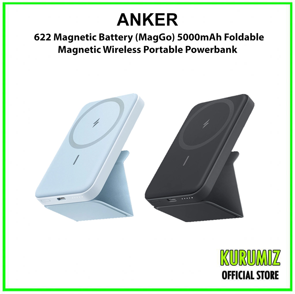 Anker 622 Magnetic Battery (MagGo) 5000mAh Foldable Magnetic Wireless Portable Powerbank