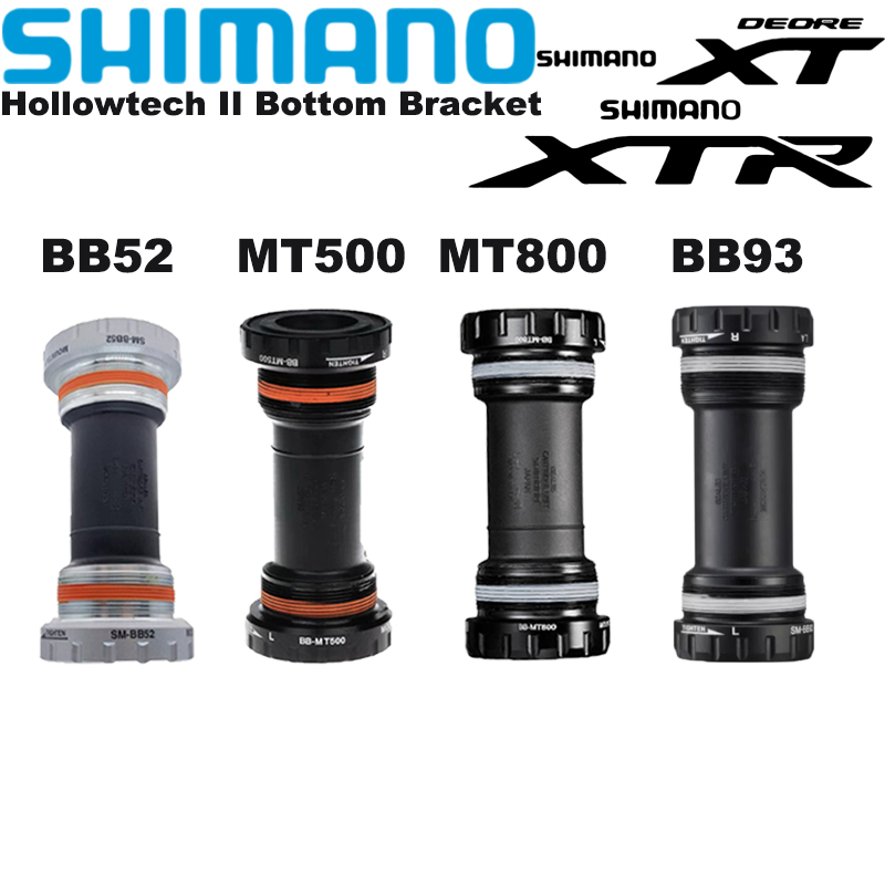 Shimano Deore SM BB52 MT500 XT MT800 XTR SM BB93 Hollowtech II Mountain Bike Bottom Bracket 68mm/73mm For M4100 M5100 M6100 M7100 M8100 M9100