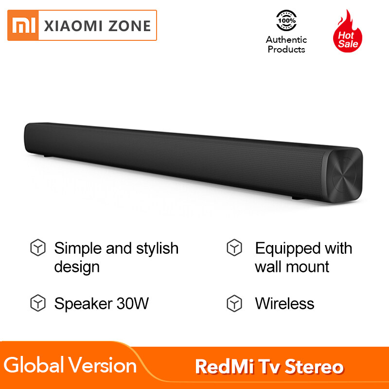 【Fast Delivery】Original Xiaomi Redmi TV Soundbar Speaker HD Quality 30W Bluetooth 5.0 Smart TV Sound Bar Audio Wireless Home Surround Stereo