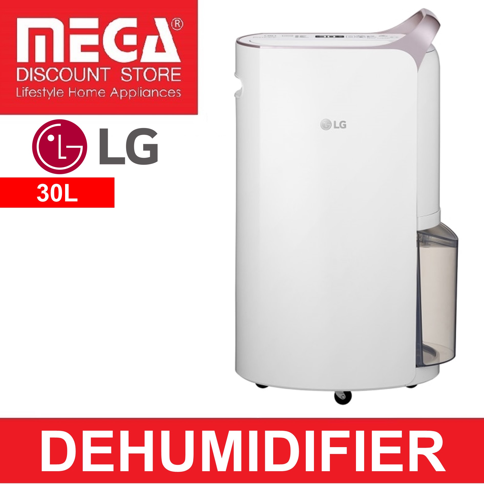[PRE-ORDER : MID NOV 22] LG MD19GQGA1 30L DEHUMIDIFIER WITH IONIZER