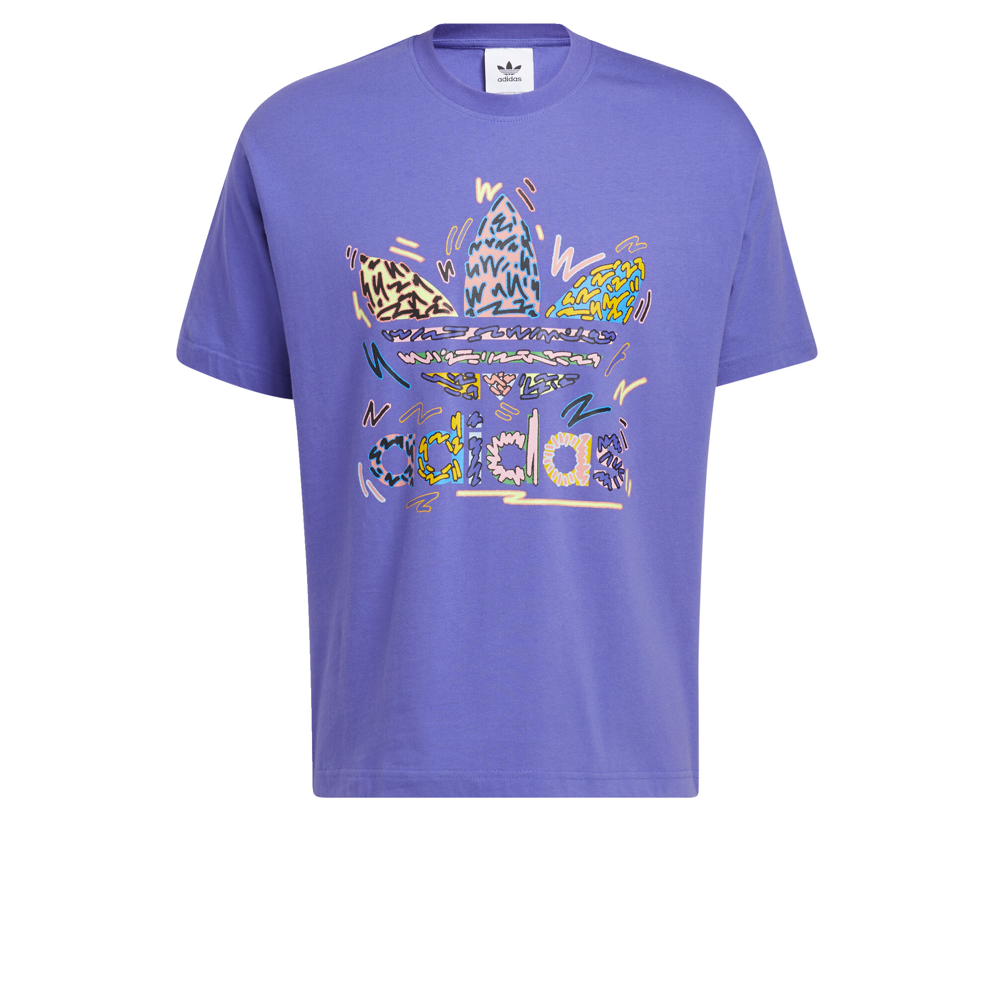 adidas ORIGINALS Love Unites Trefoil T-Shirt (Gender Neutral) Unisex purple HC3077