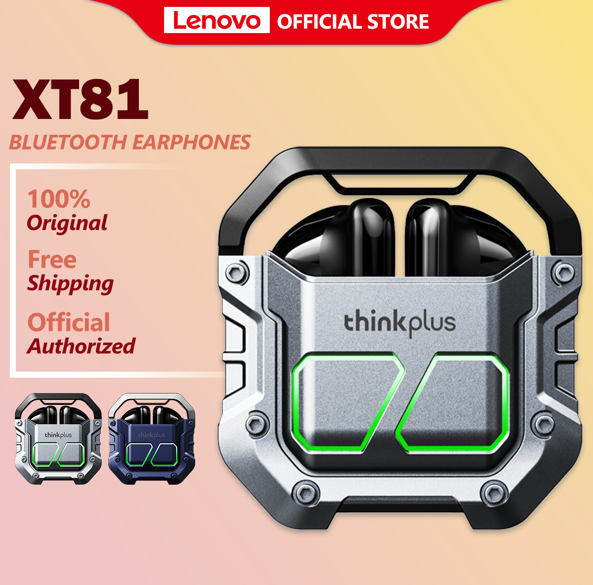 Lenovo XT81 Gaming True Wireless Earphones Bluetooth 5.3 With Mic And Low Latency For Gaming With HD Stereo Sound