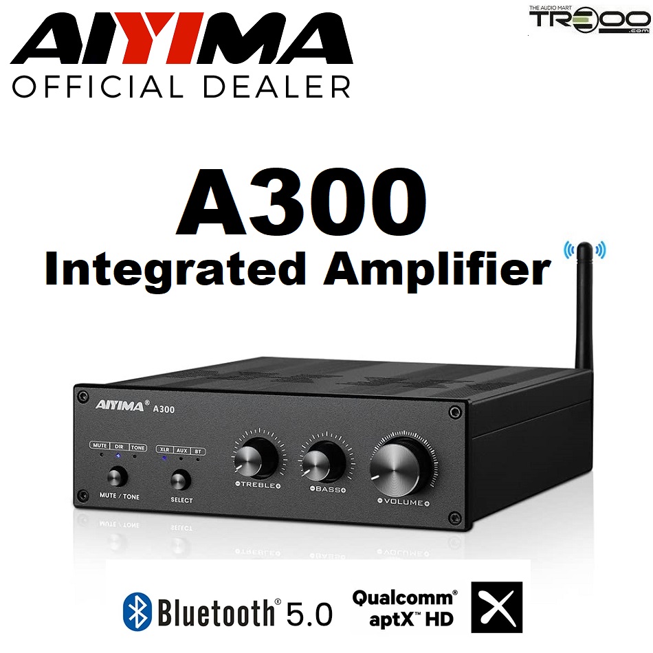 AIYIMA A300 Wireless Bluetooth Receiver/Streamer, USB Integrated Amplifier