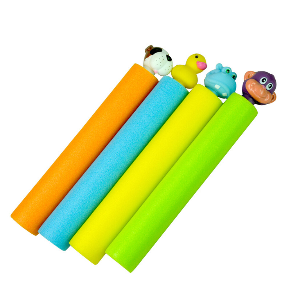 4 pcs Random Color Water Guns Toys for Kids EVA Foam Water Blaster Shooter Summer Outdoor Swimming Pool Games Toys