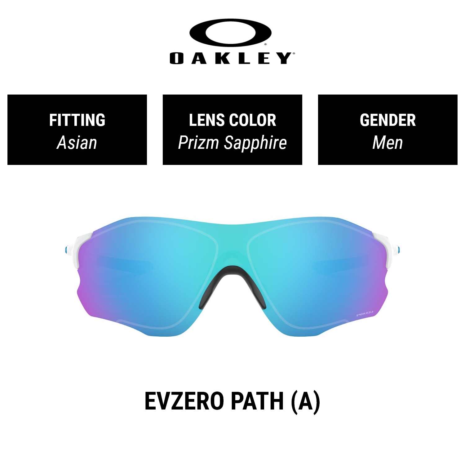 Oakley EVZERO PATH (A) | OO9313 931315 | Men Asian Fitting | PRIZM Sunglasses | Size 38mm