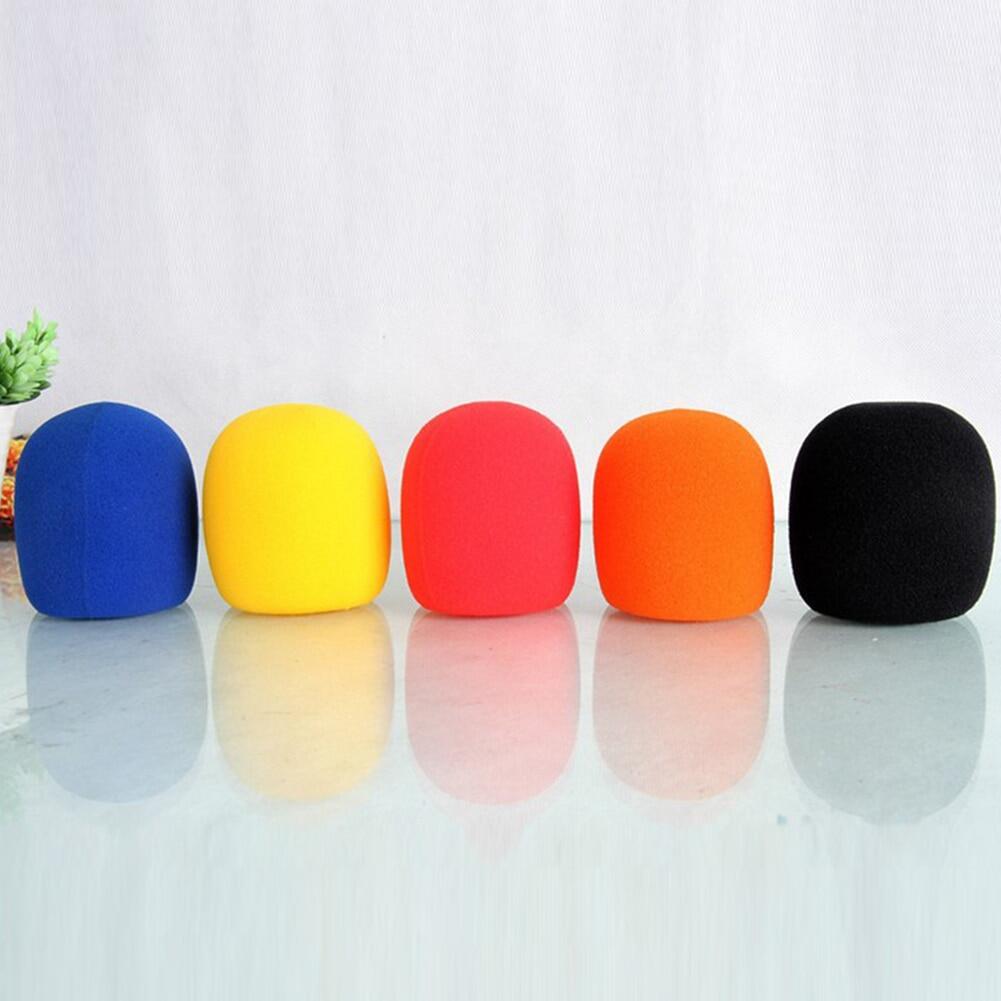 5pcs/set Accessories Outdoor Portable Foam Windproof Replacement Practical Ball Shape Protective Microphone Cover