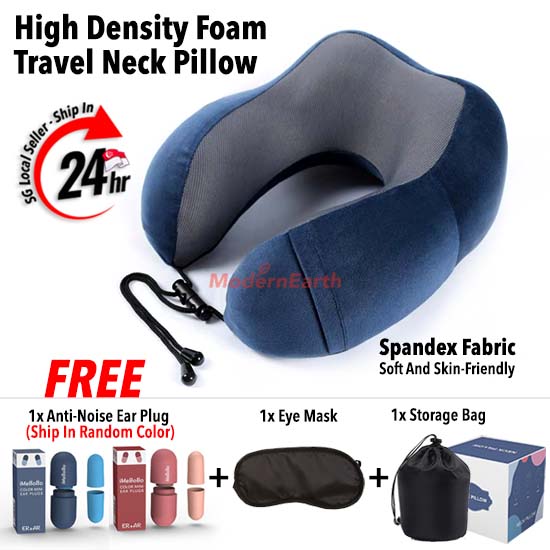 [SG Stock] Travel Pillow, U Shape Pillow, Travel Neck Pillow, Airplane Pillow, Memory Foam Neck Pillow, Neck Pillow