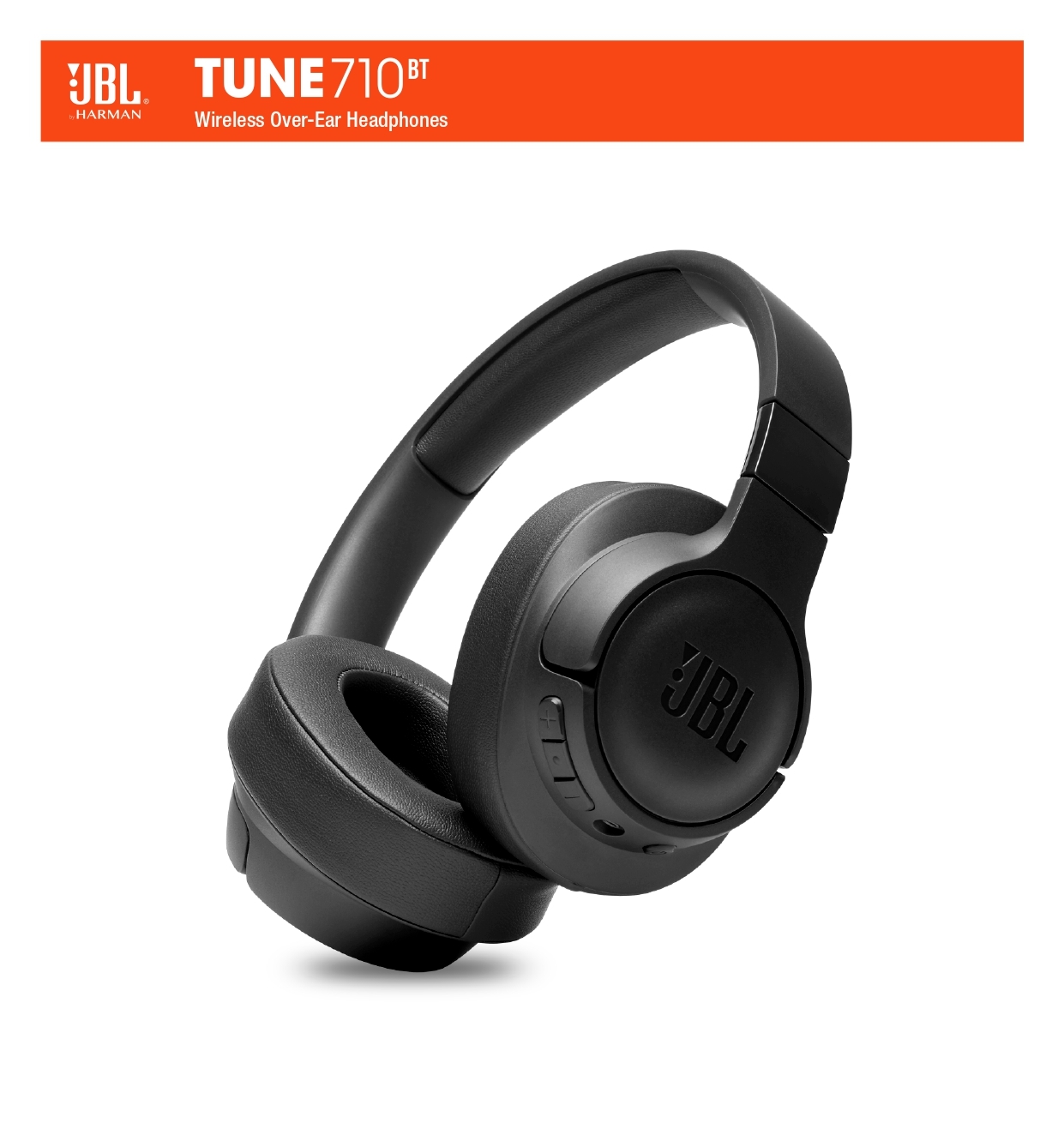 JBL Tune 710BT by Harman, 50 Hours Playtime with Quick Charging Wireless Over Ear Headphones with Mic