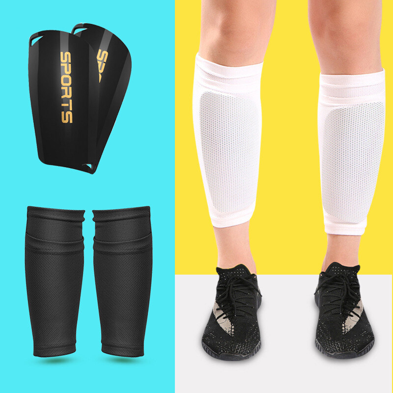 Men Women Football Shin Pads Calf Socks Leg Sleeve Calf Brace Support Protector Skating Sports Soccer Shin Guard