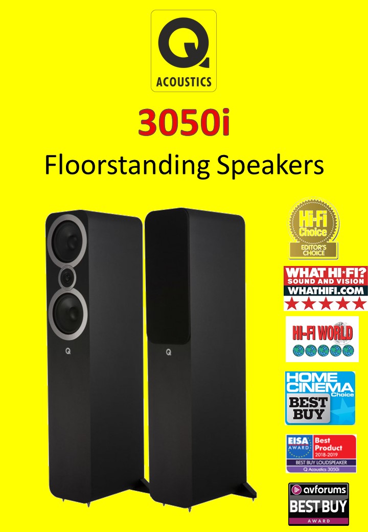 Q Acoustics 3050i  What HiFI 5 star Award Winning (4 colors)