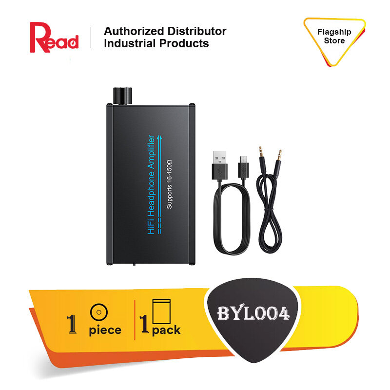READ Portable HiFi Headphone Amplifier Headphone Amp 3.5mm Stereo Audio Out with Switch Powered Dual-Output with 2-Level Boost