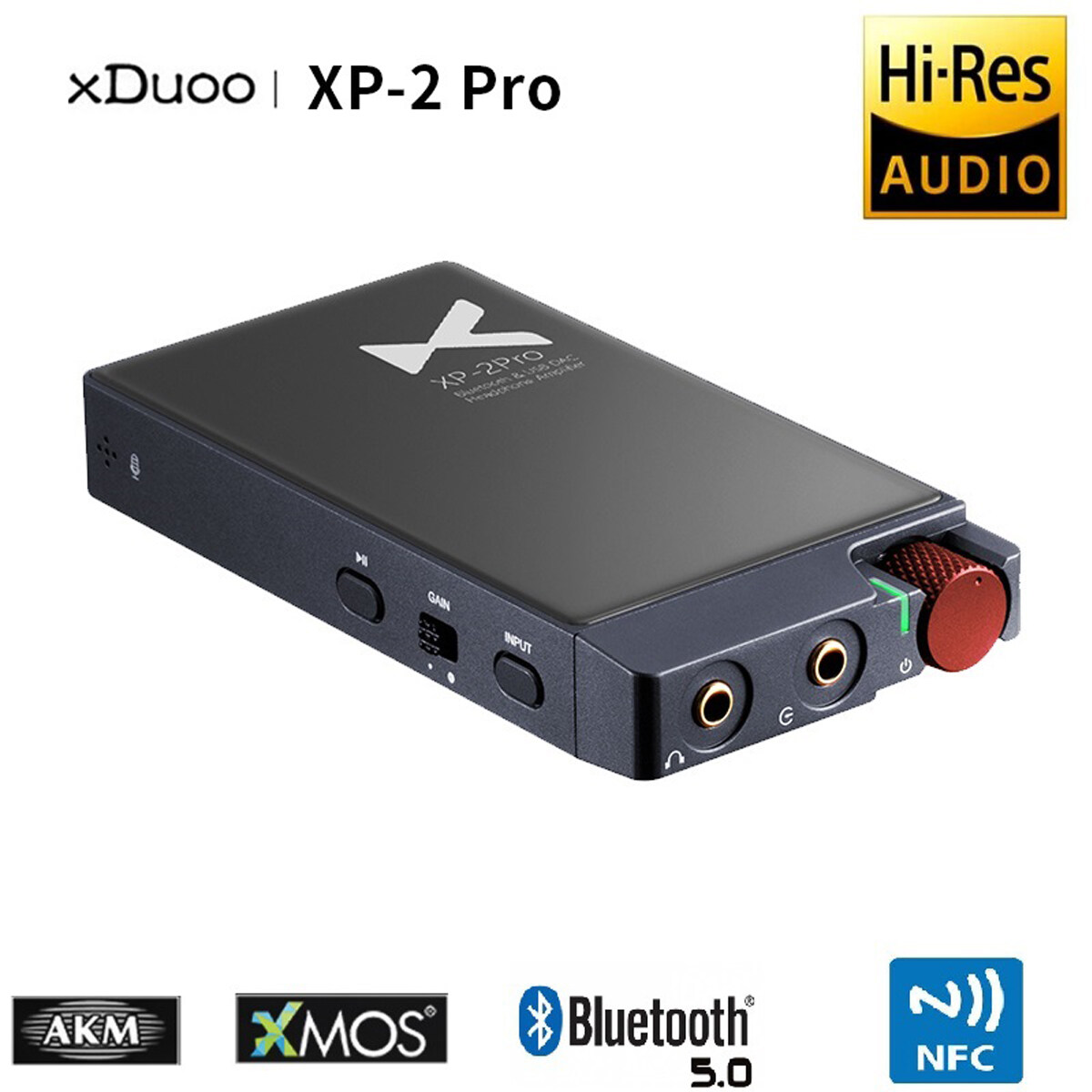XDUOO XP-2 Pro ES9018K2M Chip Bluetooth 5.0 USB DAC Headphone Amplifier AMP with 300mW output PCM 32Bit/384kHZ DSD256 XP2 Pro