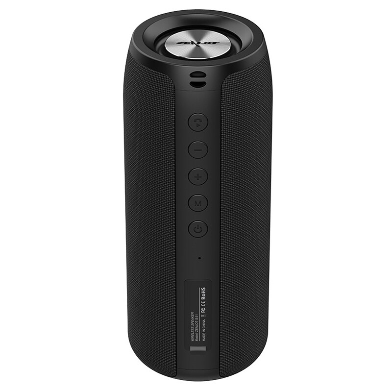 ZEALOT S51 TWS Wireless Speaker Bluetooth 5.0 Soundbar Portable Heavy Bass 8D Stereo Sound Support AUX Micro SD Card USB Pendrive Microphone