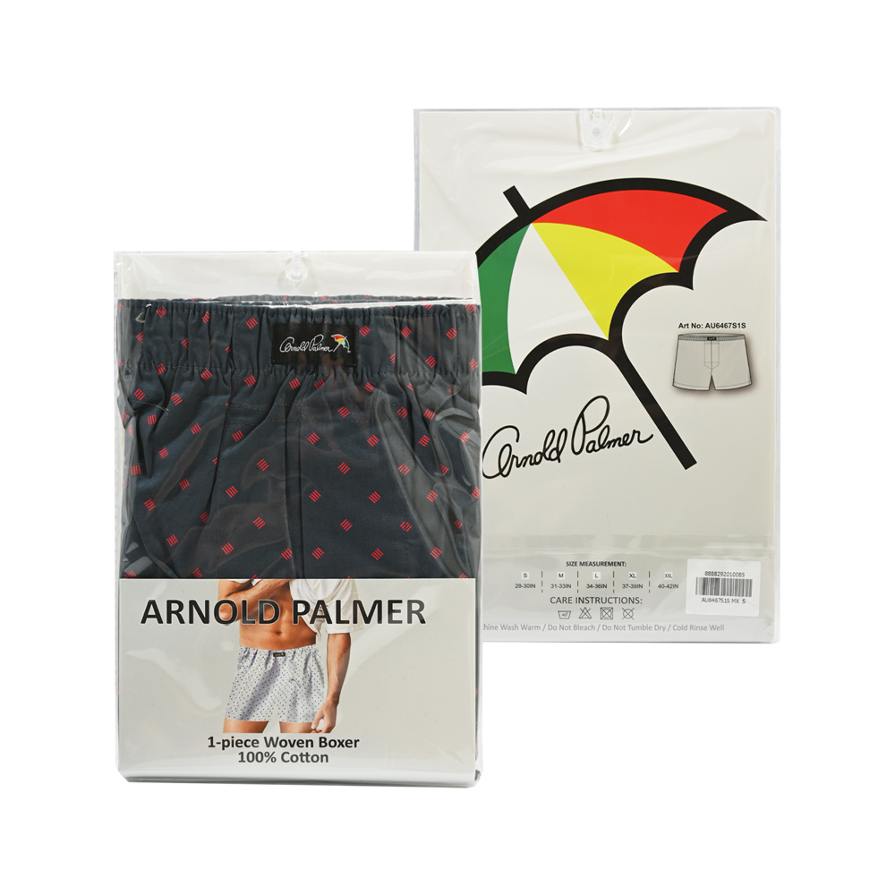 Arnold Palmer 1 Piece Pack 100% Cotton Woven Boxer