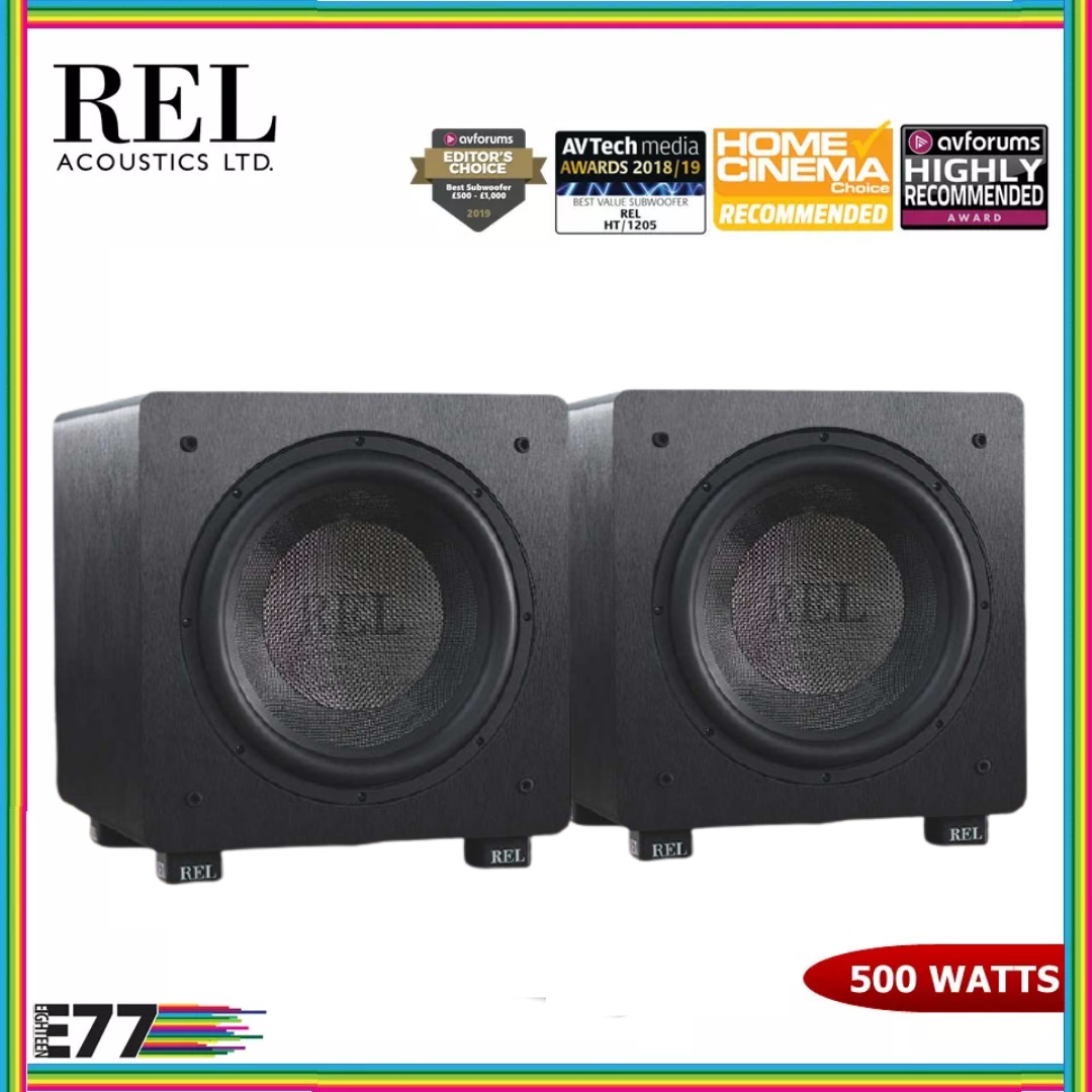REL HT1205 Subwoofer Pair (Black)