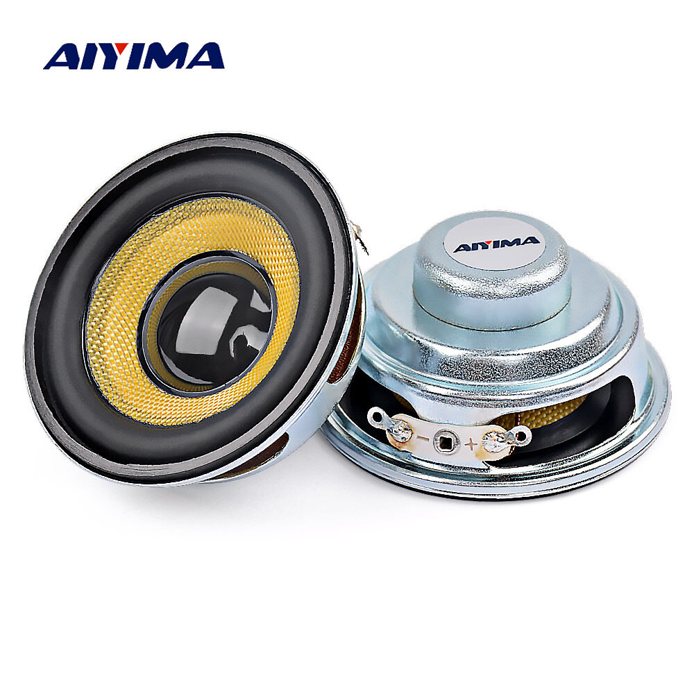 AIYIMA 2Pcs 52mm Mini Audio Portable Speakers 5W Waterproof Glassfiber Full Range BT Speaker DIY For Home Theater