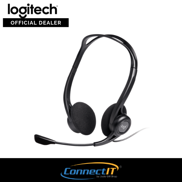 Logitech H370 USB Wired Computer On-ear Headset with Noise Cancelling Mic (1 Year Local Warranty)