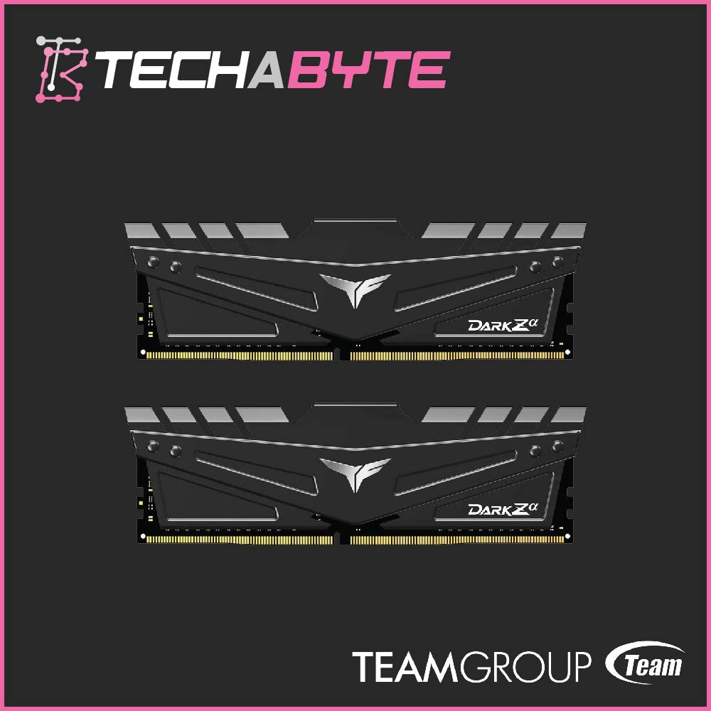 TEAMGROUP T-FORCE DARK ALPHA Series DDR4 - 3600Mhz 32 GB Kit (2 x 16 GB) RAM(TDZAD432G3600HC18JDC01) - Black