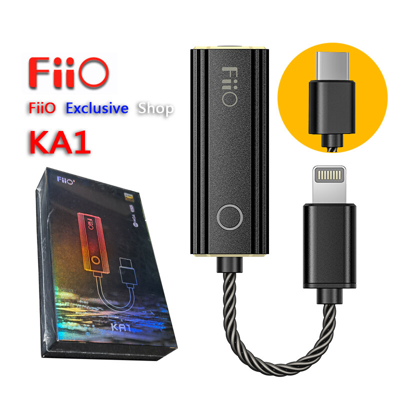 FiiO KA1 MQA TypeC To 3.5mm Dongle USB DAC DSD512 Headphone Amplifier HIFI Cable Adapter for Android IOS MAC Win10