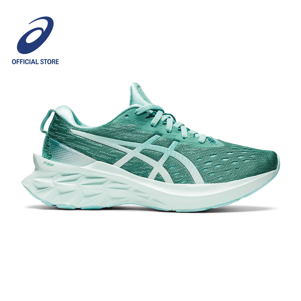 ASICS Women NOVABLAST 2 Running Shoes in Sage/Oasis Green