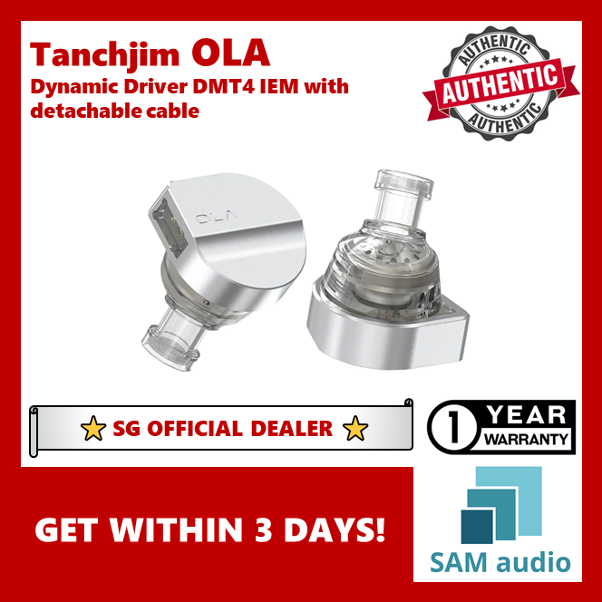 [?SG] TANCHJIM OLA Dynamic Driver HiFi In-ear Earphones with Detachable Cable DMT4 IEMs