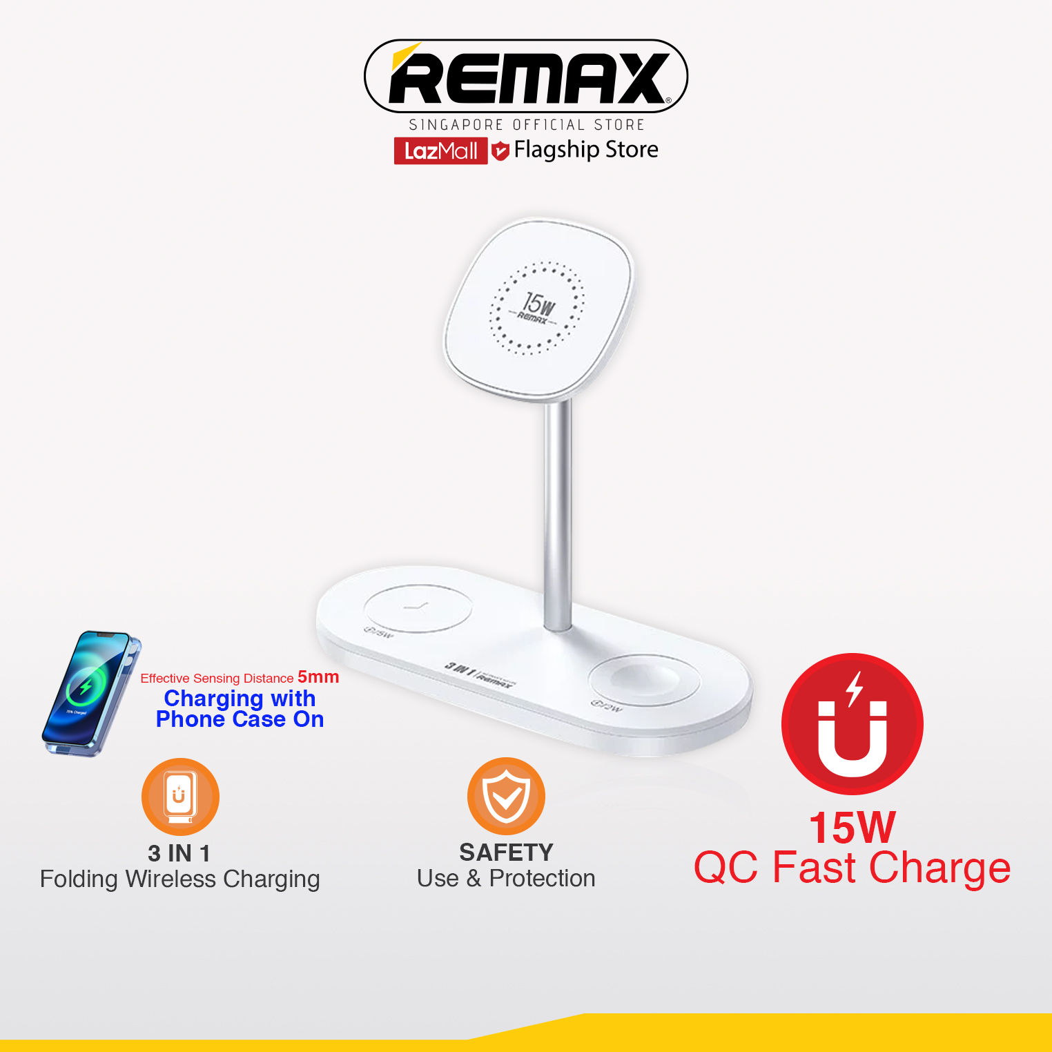 [Remax Energy] RP-W69 3 In 1 22W Multifunctional Rotary Wireless Charger