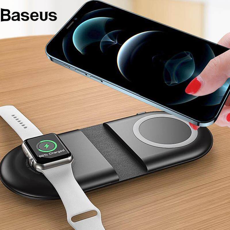 Baseus Wireless Phone Charger Holder for iPhone 12/13 Iwatch AirPods