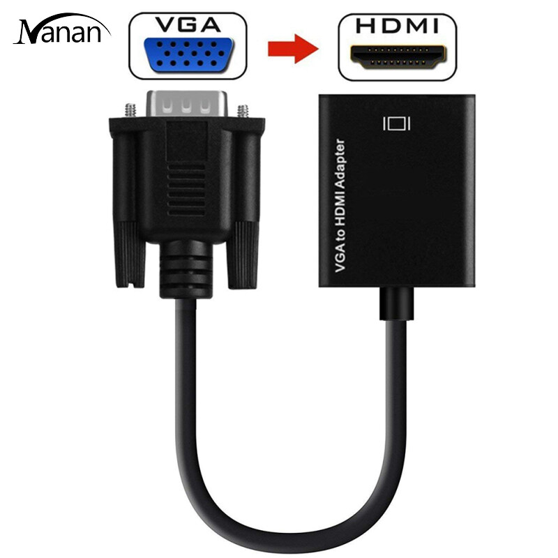 VGA to HDMI Adapter 1080P HD Audio TV AV HDTV Video Cable with Audio