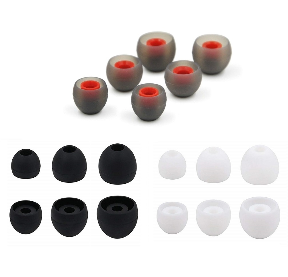 Earphone Headset Ear Buds Silicone Rubber Earpiece Plug S/M/L 1 Set 3 Pair
