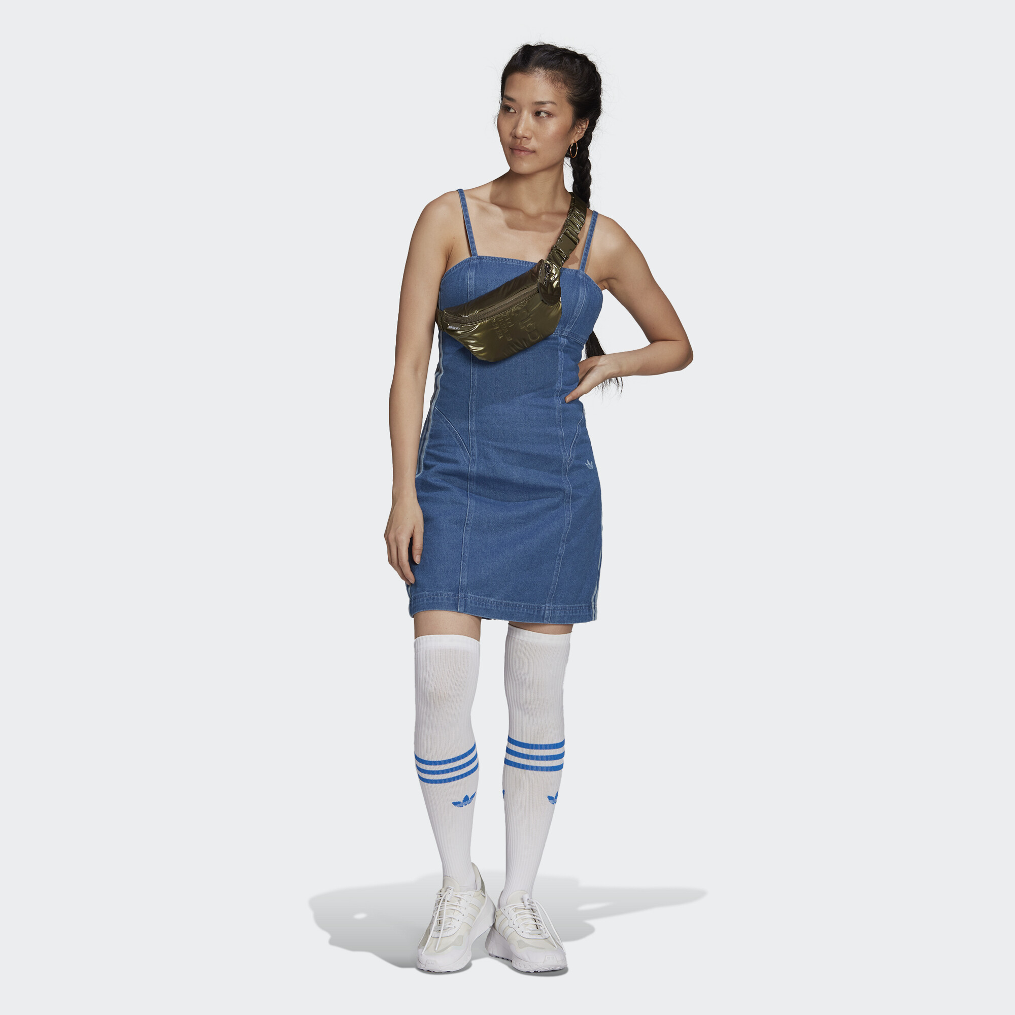 adidas ORIGINALS Adicolor Denim Dress Women blue H11516
