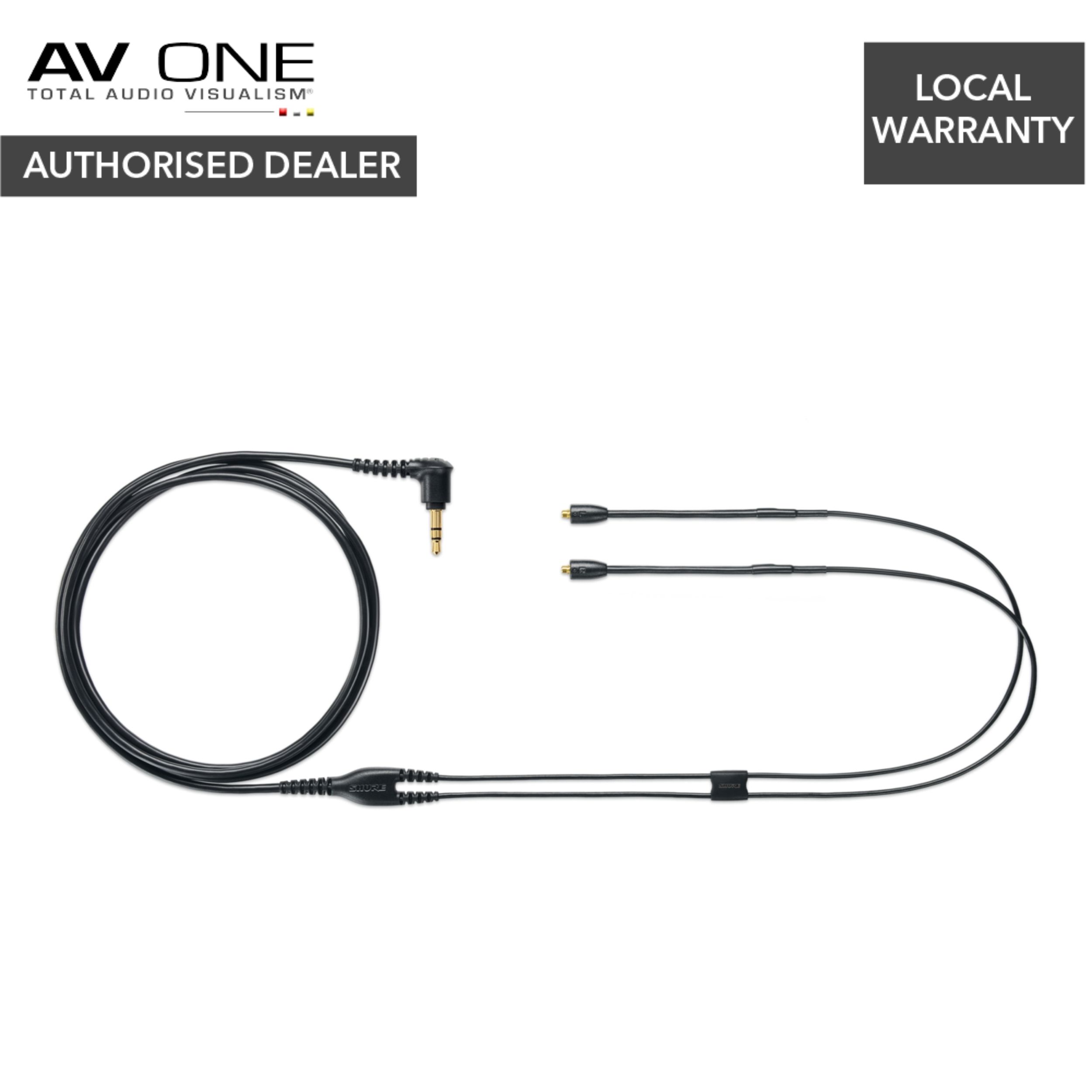 Shure EAC64 64-inch (162cm) Earphones Replacement Cable - AV One Authorized Dealer/Official Product/Warranty