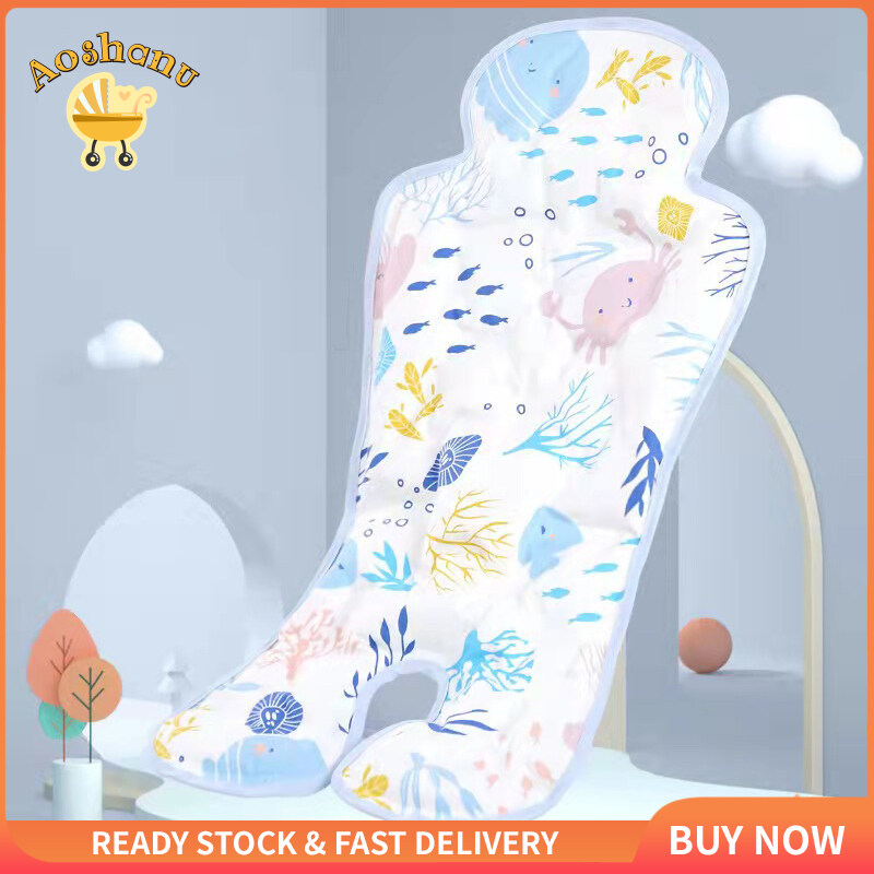 Summer Comfortable Baby Rocking Chair Cool Pad Stroller Mat Linen Breathable Seat（only Mat）