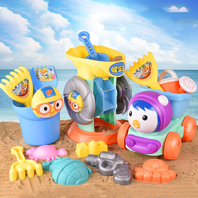 ASM 5/6/8pcs Beach Sand Toys Sand Shovel Tool Set Play Construction Sand Kit Waterproof Portable Toy for Summer Beach