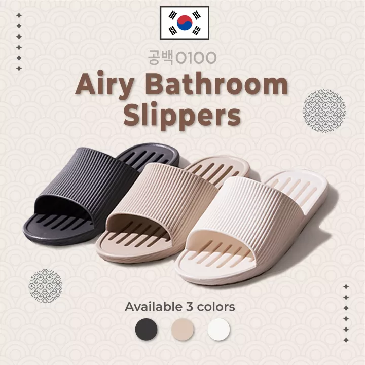 [Dekorea] Gong100 Airy Bathroom Slippers/Made In Korea