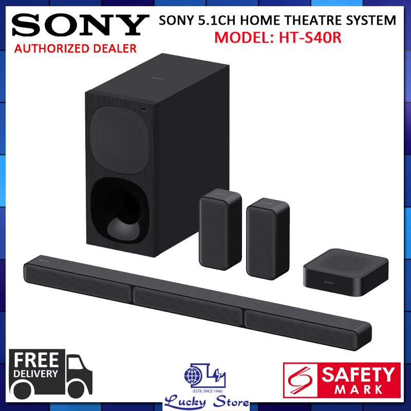 (Bulky) SONY HT-S40R HOME CINEMA WITH WIRELESS REAR SPEAKERS AND SUBWOOFER SOUNDBAR, HOME THEATRE SYSTEM, 1 YEAR WARRANTY, FREE DELIVERY