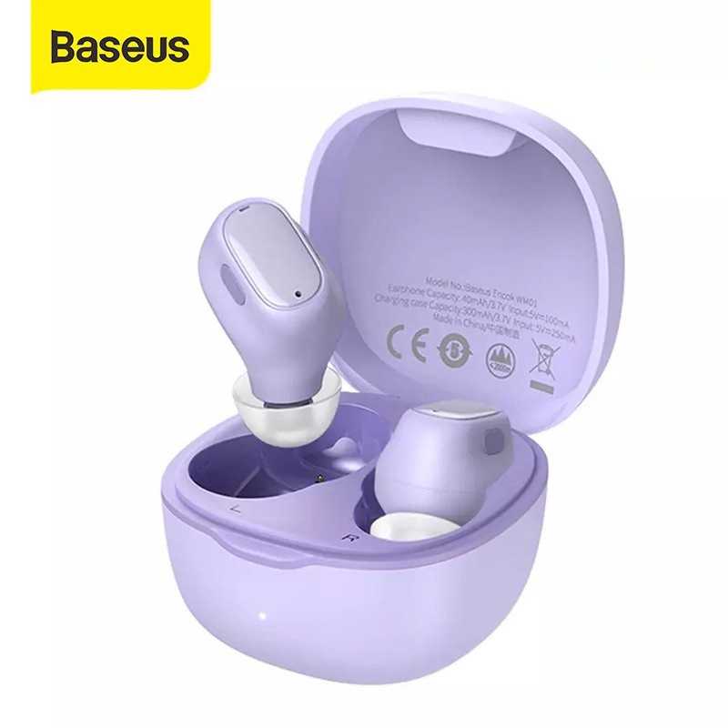Baseus WM01 TWS Bluetooth Earphones | Stereo Wireless 5.0 Bluetooth Headphones | Touch Control | Noise Cancelling | Gaming Heads