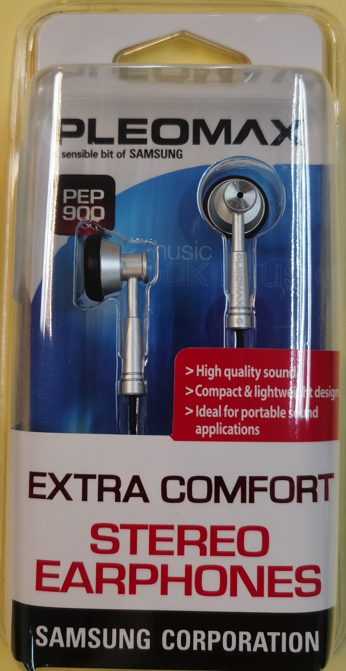 (SAM PEP900) SAMSUNG EXTRA COMFORT STEREO EARPHONES
