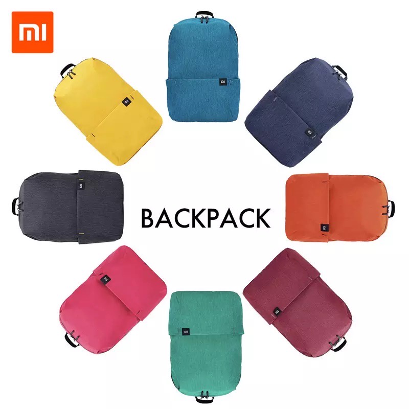 Xiaomi Backpack 10L / 15L for Men and Women Casual Sports Fashion Backpack 15L Primary School Student Schoolbag