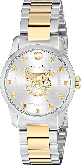 Gucci G-Timeless - YA126596 Silver/Two-Tone Yellow Gold One Size